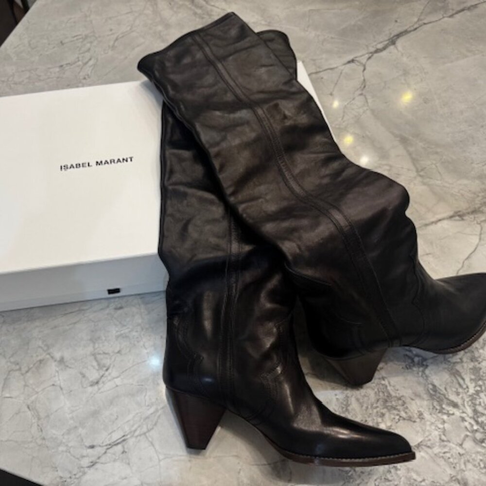 Isabel Marant Conic Heels Tall Leather boot